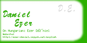 daniel ezer business card